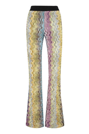 Lurex knit trousers-0